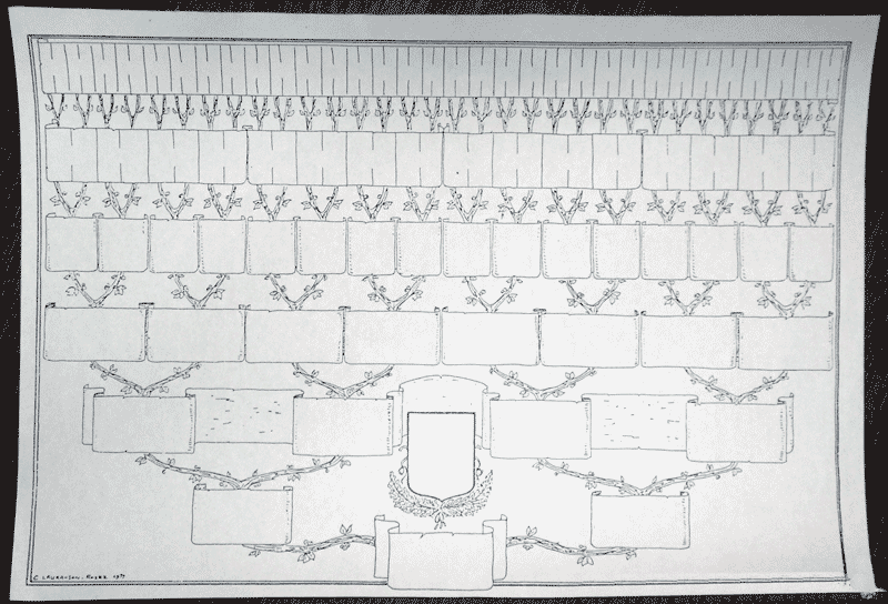 Arbre généalogique 7 générations format A3